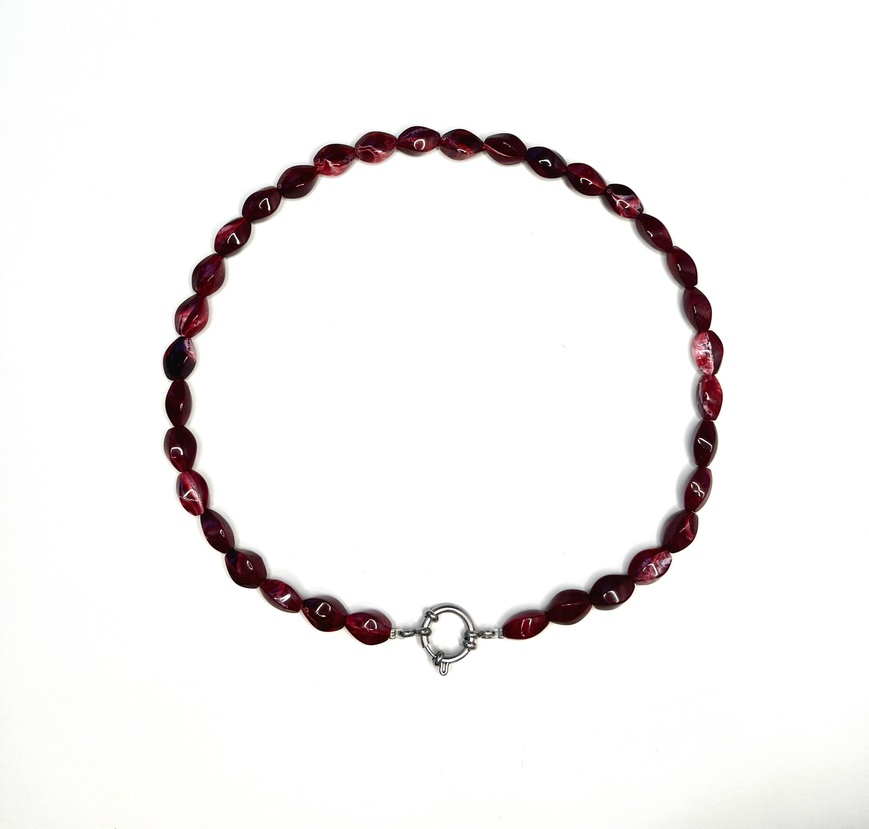 Ketting Amber bordeaux