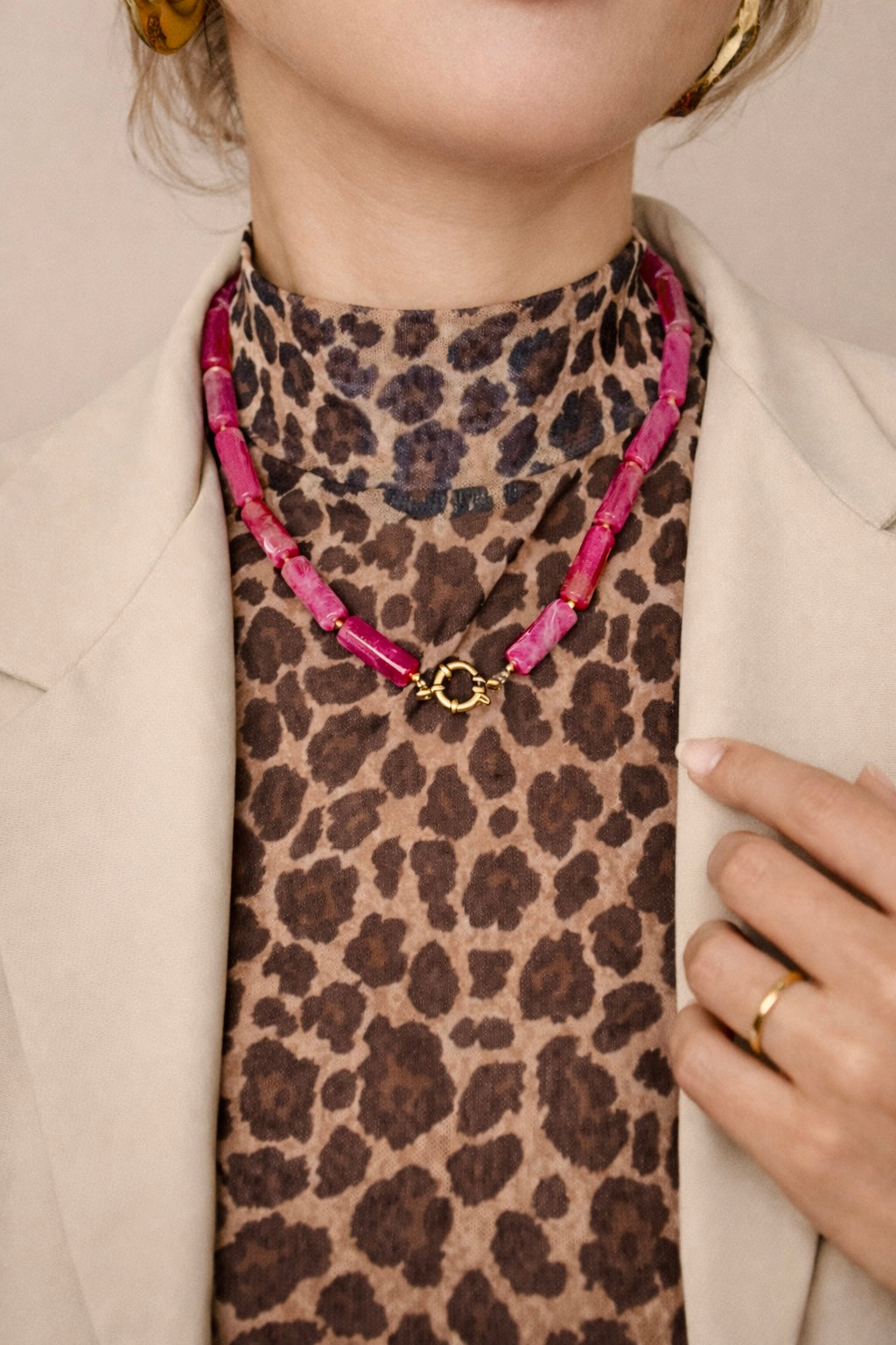 Ketting Franky fuchsia